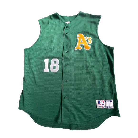 Majestic Other - Vintage Oakland‎ Athletics Team MLB Majestic #18 Jersey XL EUC Stitched